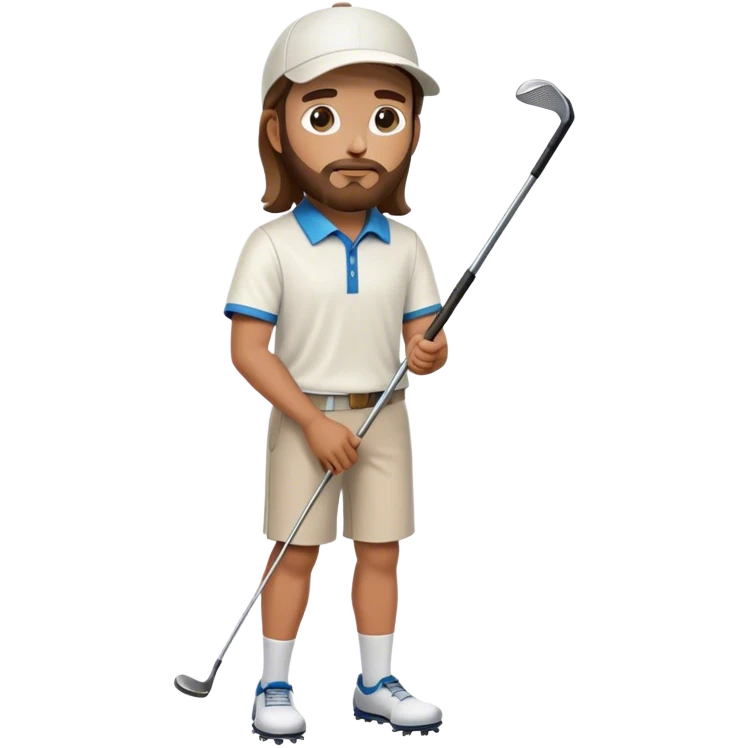 Jesus playing golf  emoji