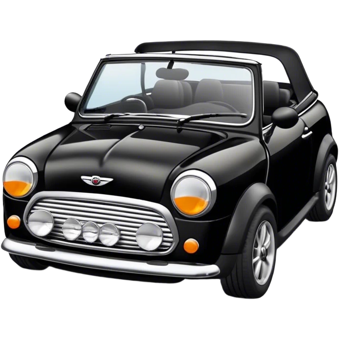 mini cooper cabriolet black emoji