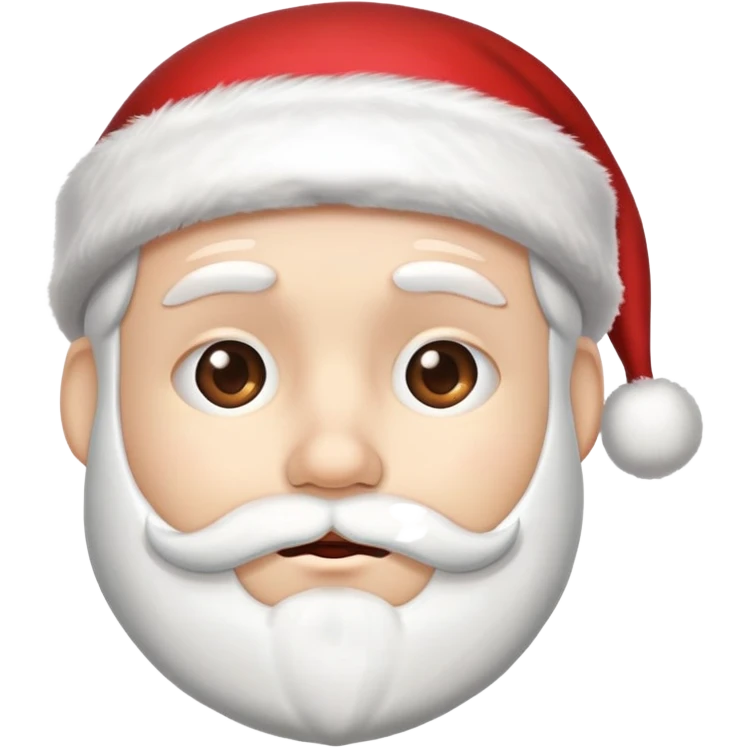 Nodding head Santa hat emoji