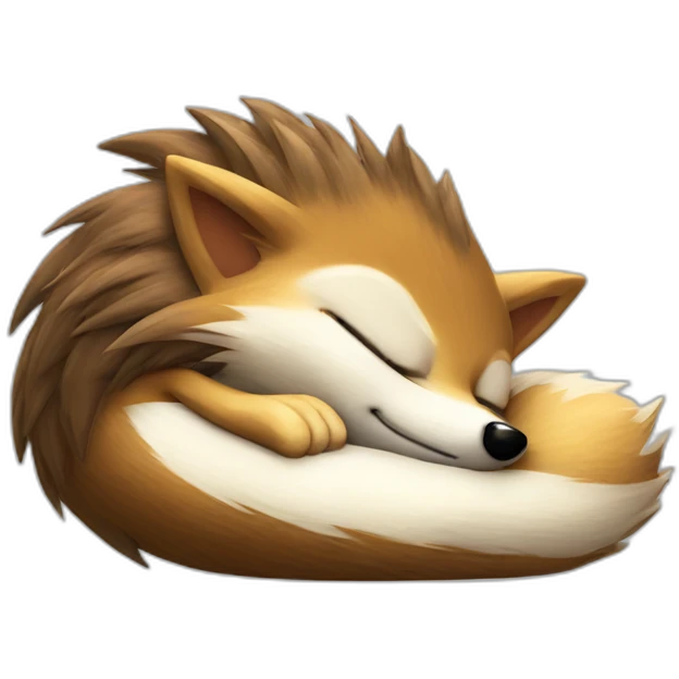 Sonic the hedgehog sleeping emoji