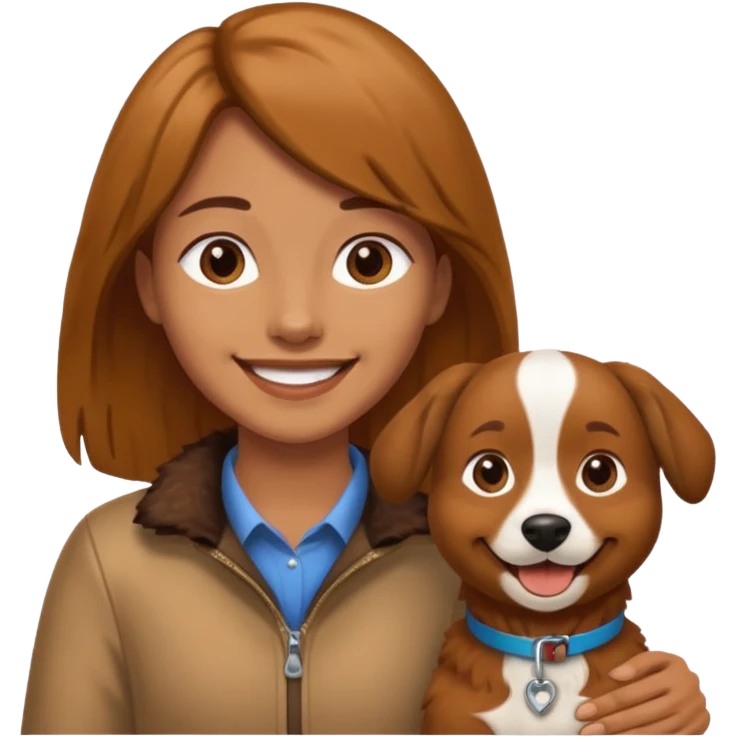 Human dog emoji