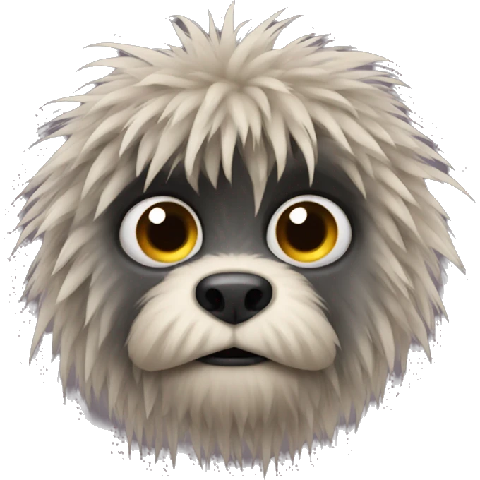 weird hairy animal that looks scary emoji