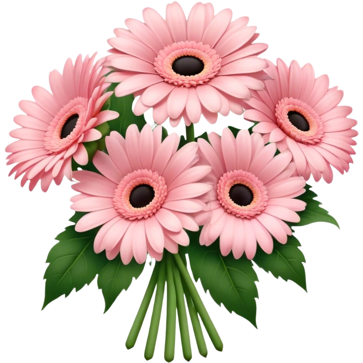 blush Pink gerbers bouquet emoji