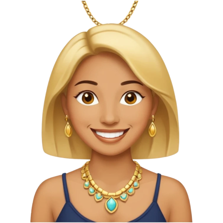 Female with Gold Necklace emoji