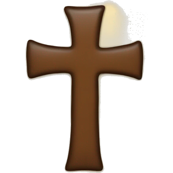 brown book with a cross emoji