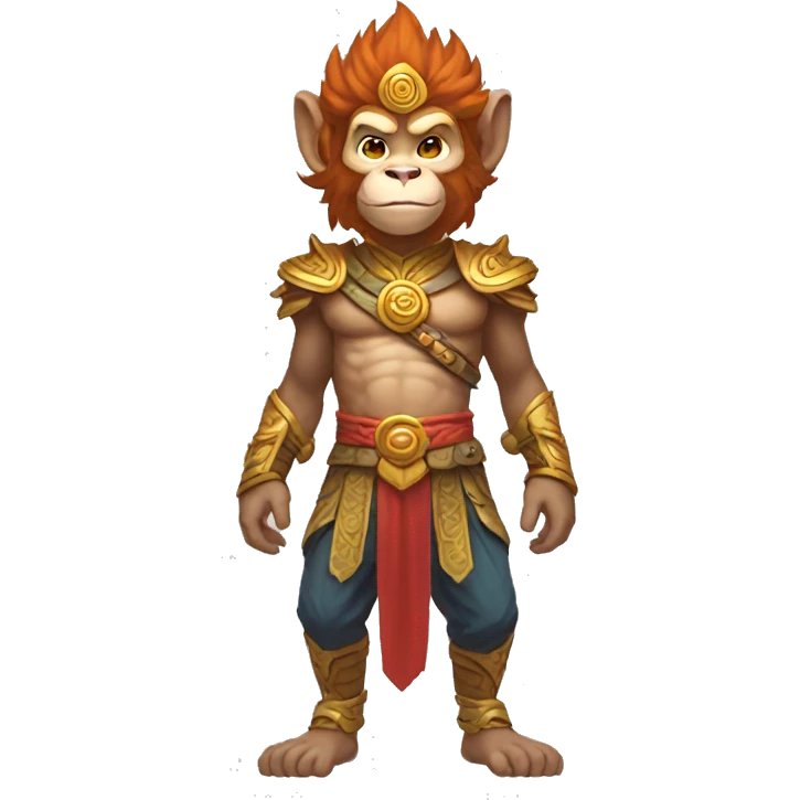 skilled monkey king full body emoji