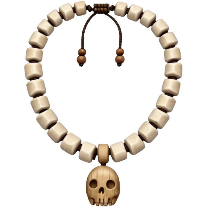 stone age necklace without human skeleton emoji