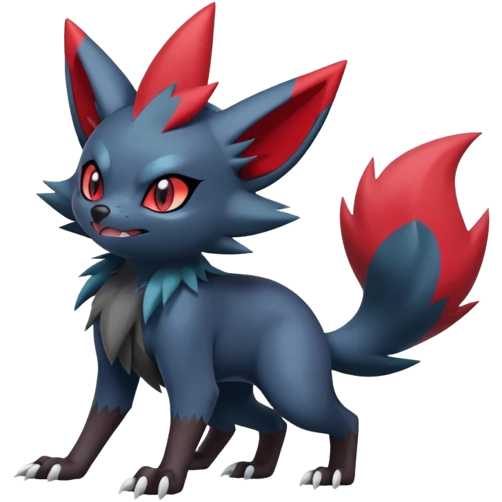 Zoroark-Zorua-Sneasel-hybrid (full body) emoji