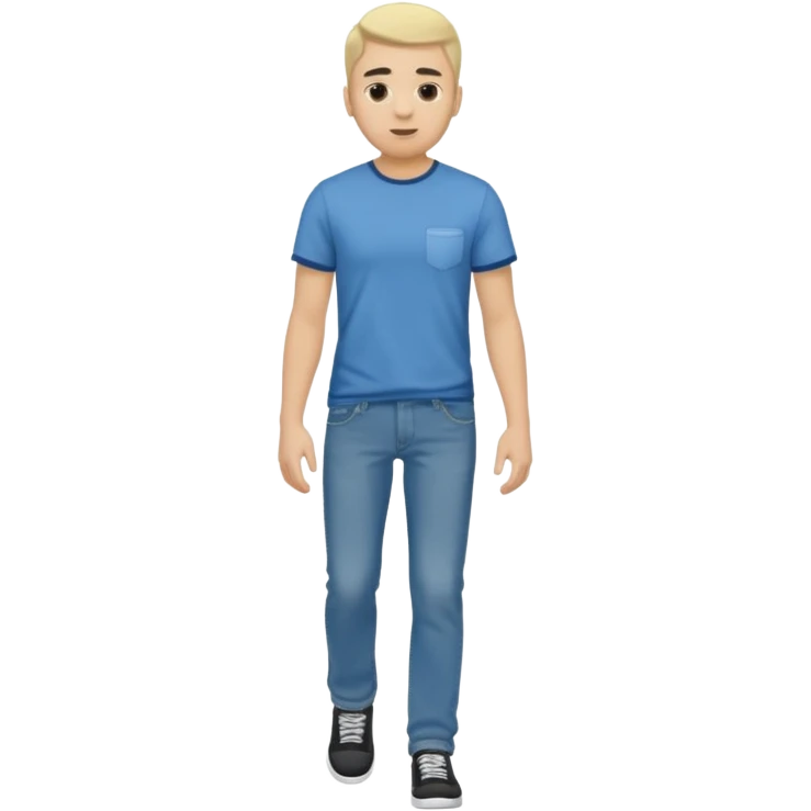 ligth man walking full body emoji