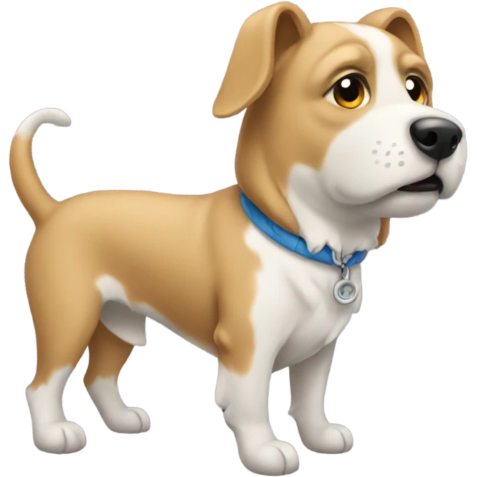 Dog wear hody emoji