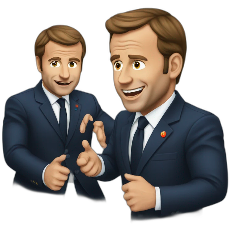Macron en pleurs emoji