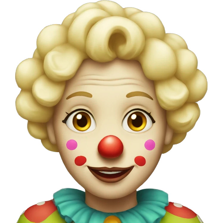 old blonde clown emoji