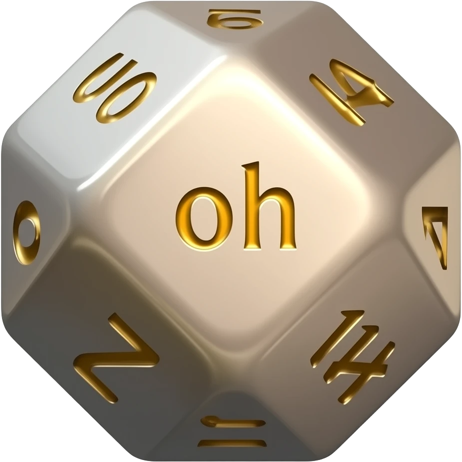 18 sided dice emoji