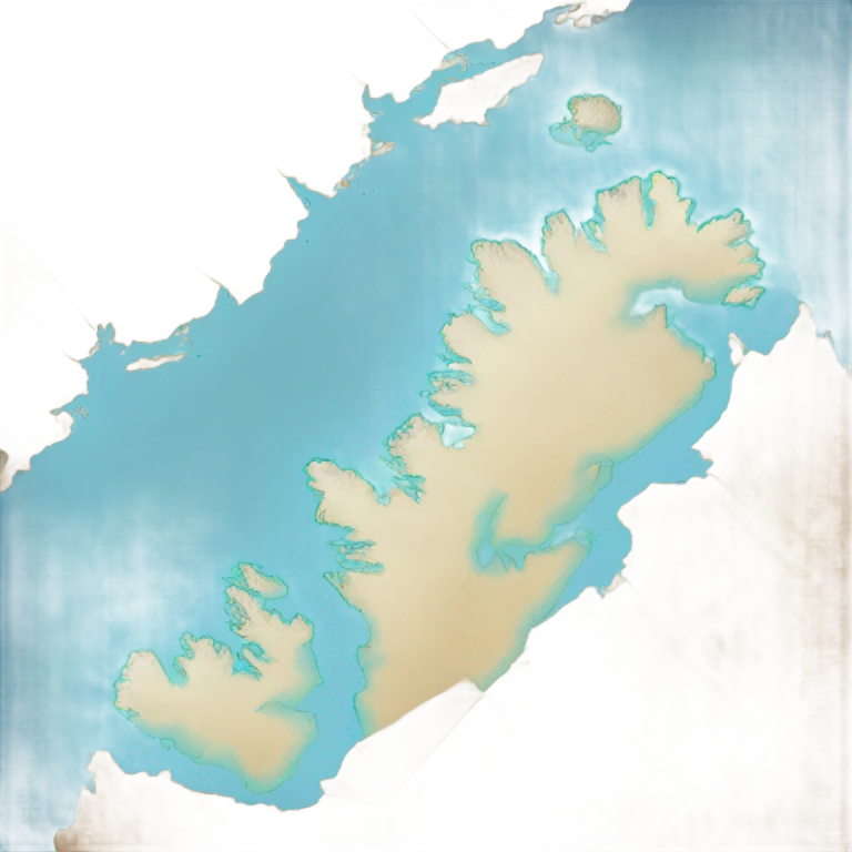 Greenland borders on the map emoji