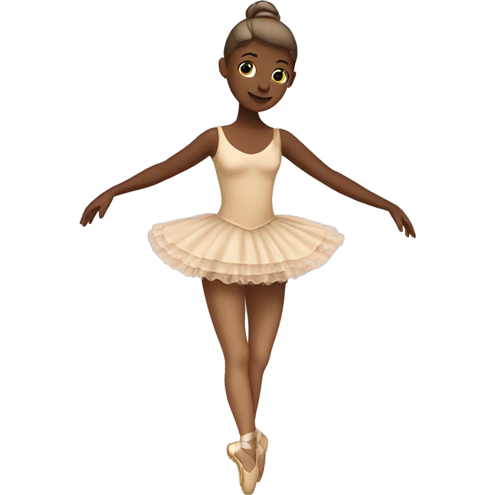 beige ballerina emoji