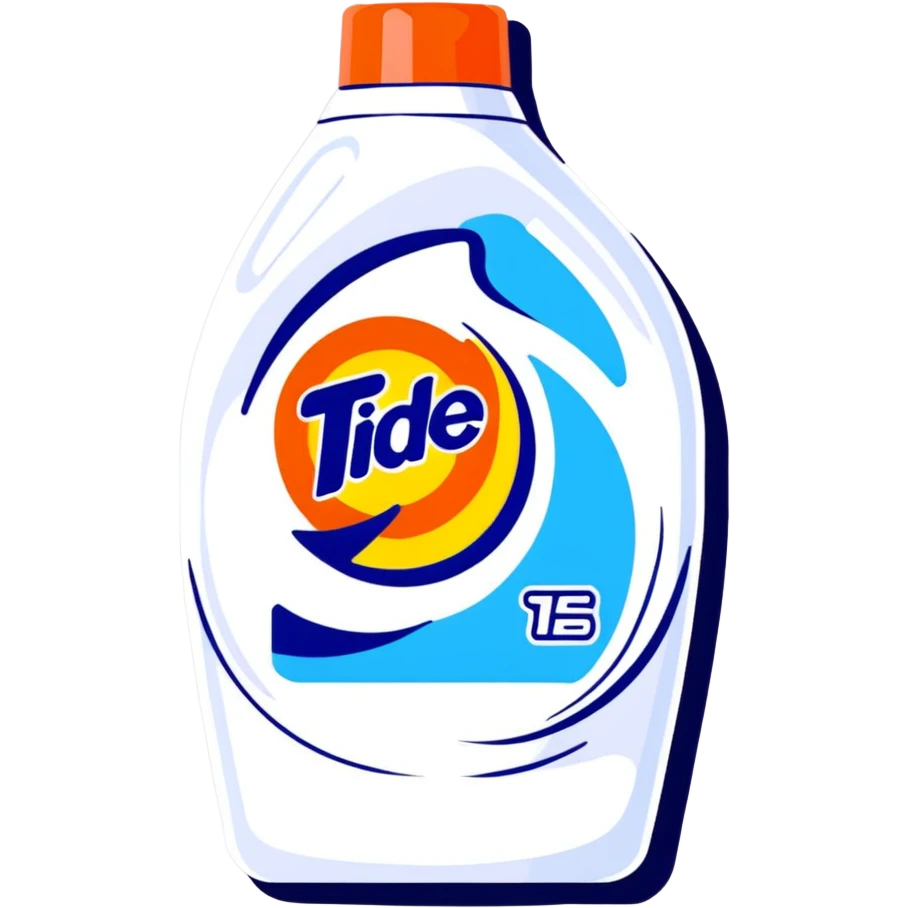 Tide detergent pack with logo emoji