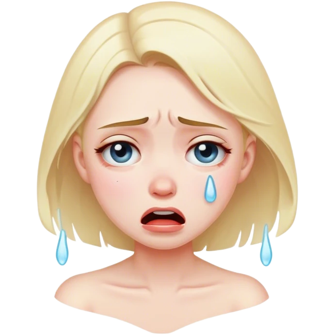 Girl crying emoji