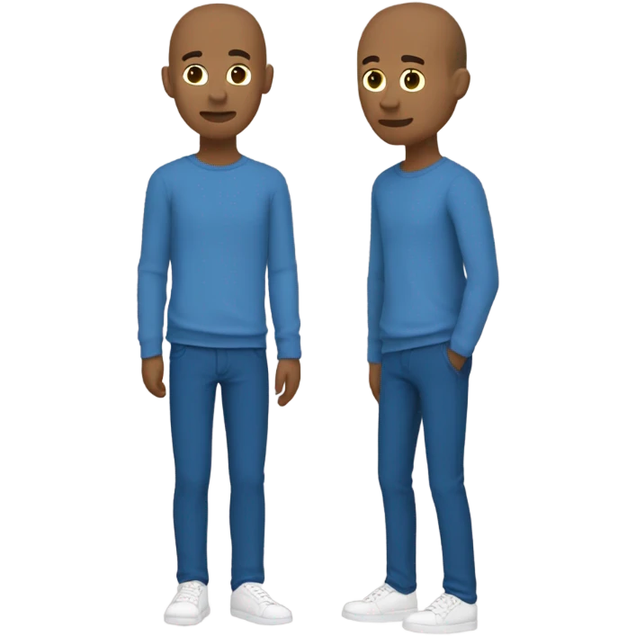Baldi blue pants tan skin emoji