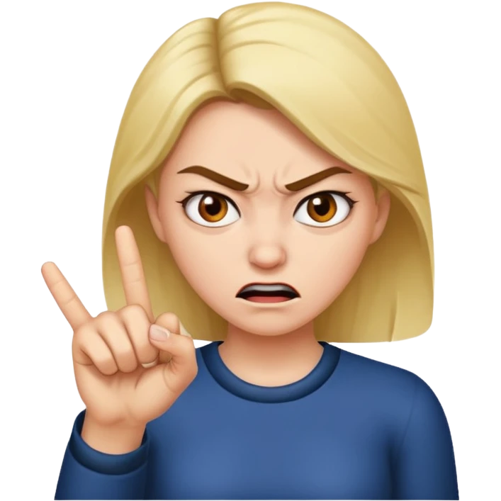 Liar woman emoji