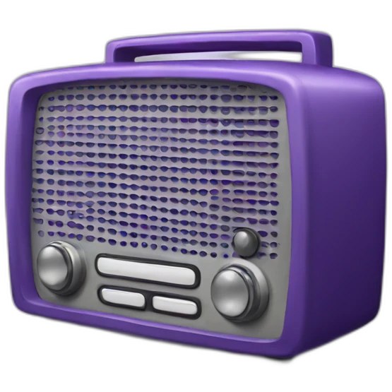 purple Radio emoji