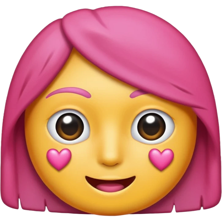 Coração emoji de coração metade rosa escuro e metade branco emoji