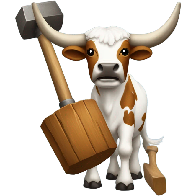 Longhorn with a sledgehammer  emoji