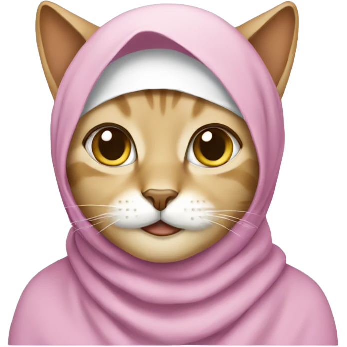 Cat wearing a hijab  emoji