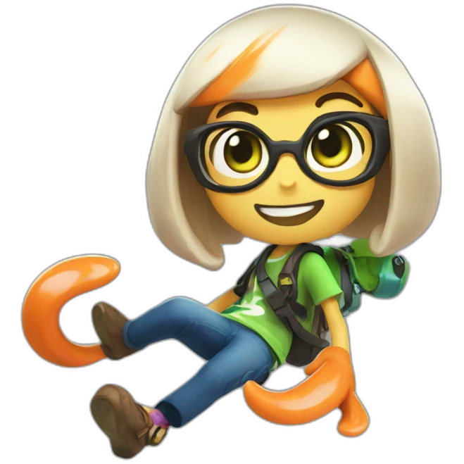 Inkling splatoon emoji