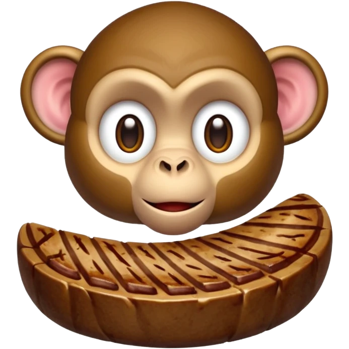 Monkey steak emoji