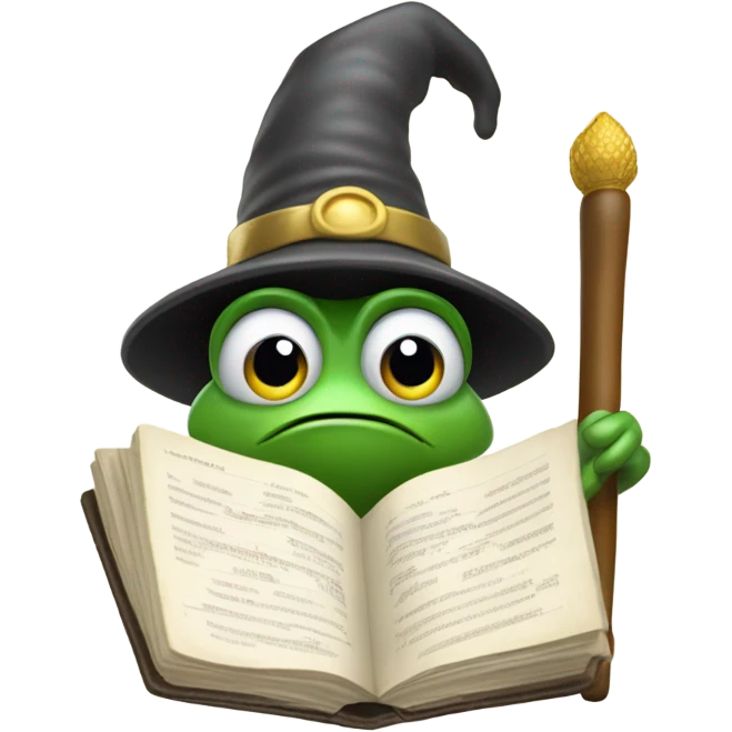 A clam mage from the doorknocker's guild who is a frog accountant emoji
