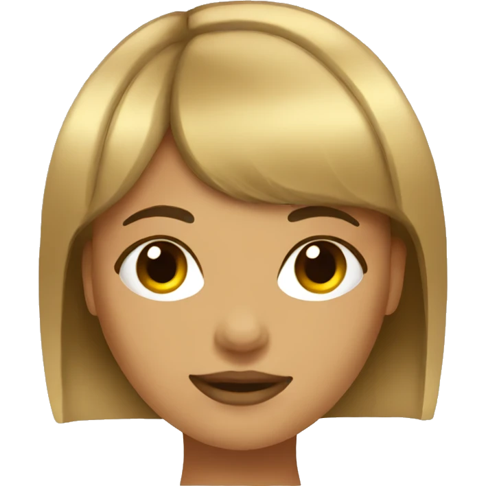Girl with bangs emoji