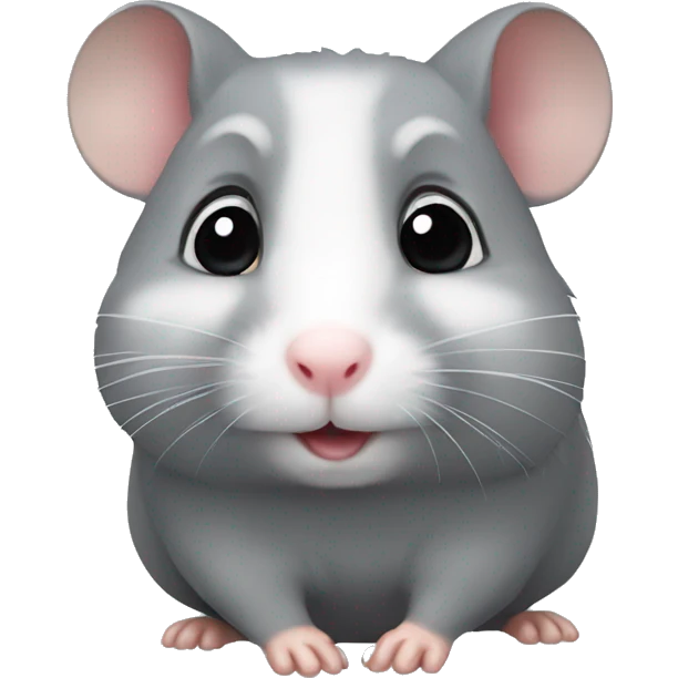 Grey hamster emoji