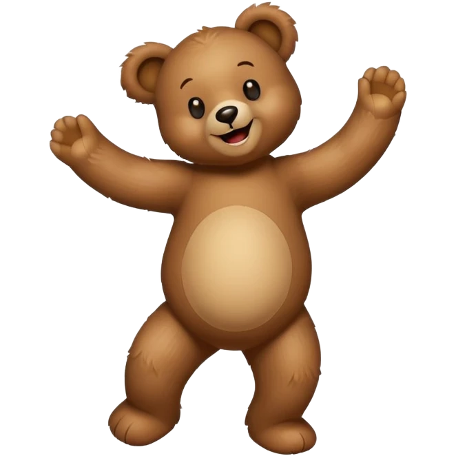 Dans eden ayıcık  emoji