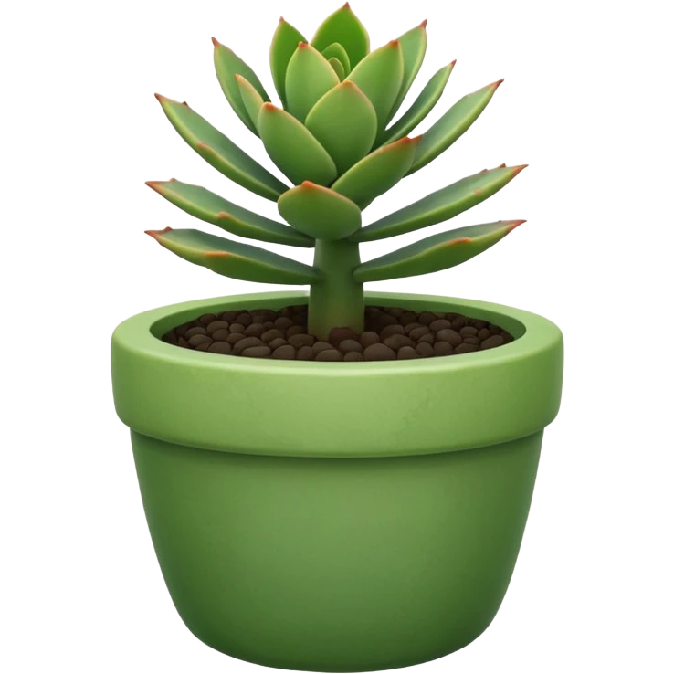 succulent potted plant emoji