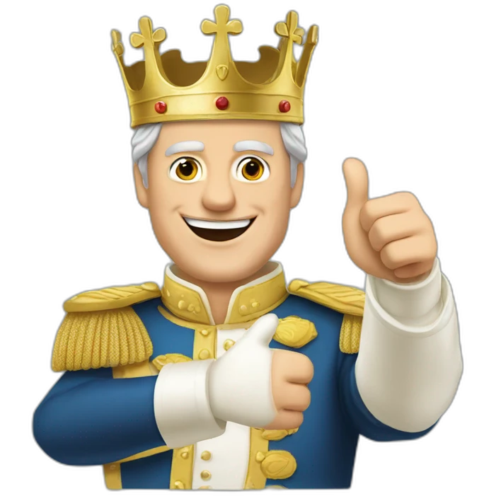belgian King Philippe thumbs up emoji