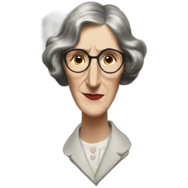 virginia woolf behind a book emoji
