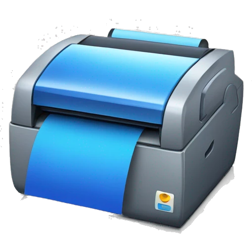 Blue Termal Printer emoji