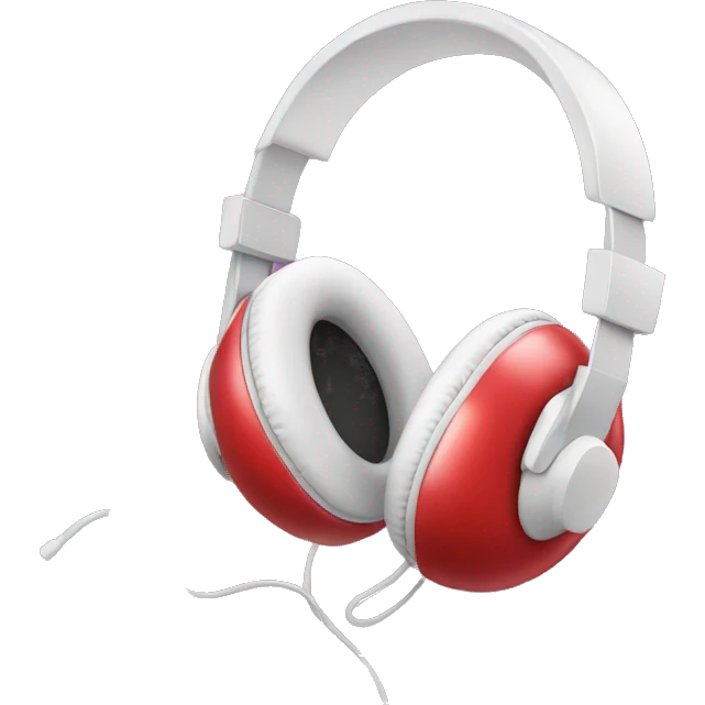 Apple headphones with bow  emoji