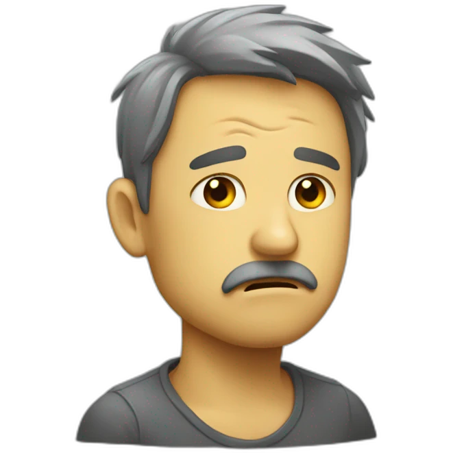 crapeau triste emoji