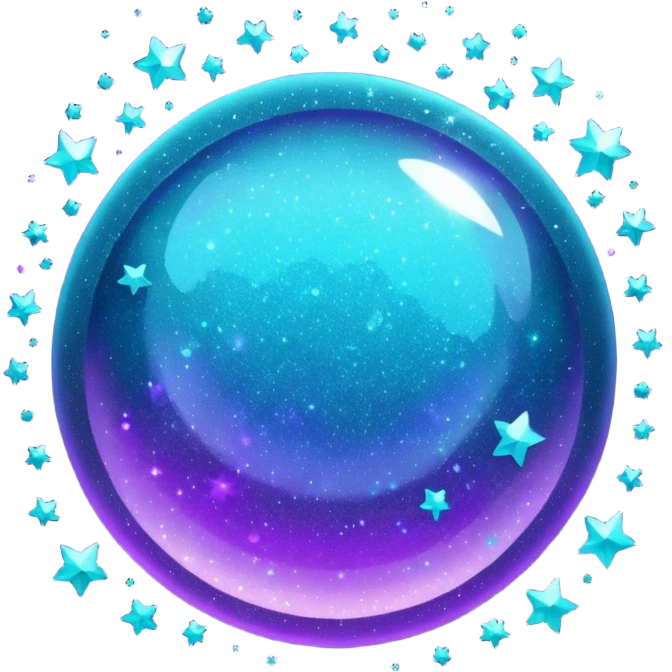 glitter purple and cian !  emoji