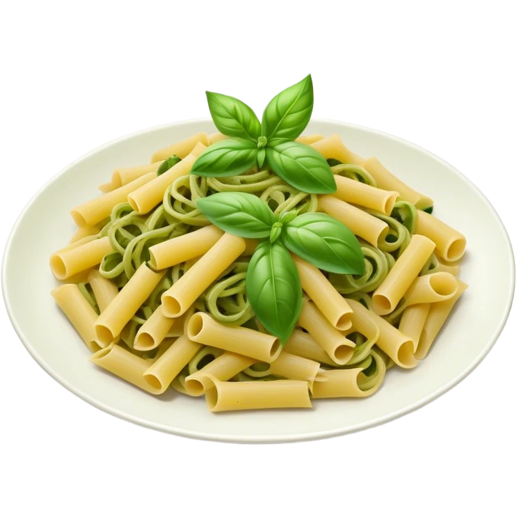 Pasta with pesto emoji