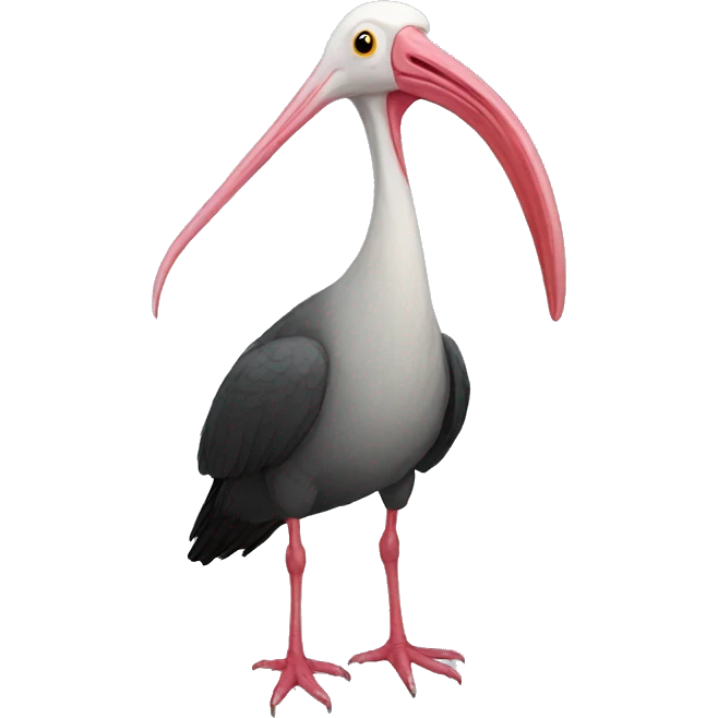 bald ibis emoji
