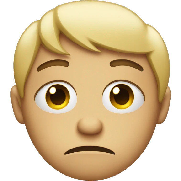Sad face emoji