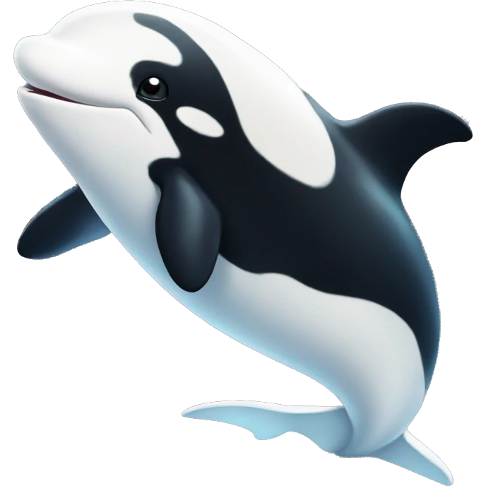 White orca cute emoji