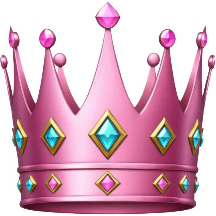 Pink crown emoji