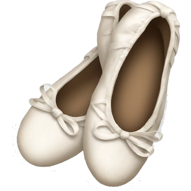 muddy  white ballet shoes emoji