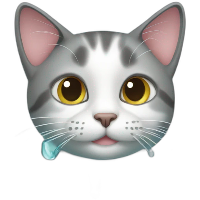 Cat in water emoji