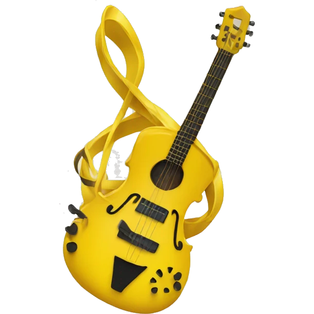 Music yellow emoji