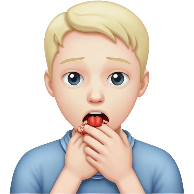 Dude choking himself out emoji
