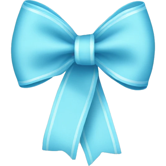 Baby blue Ribbon  emoji